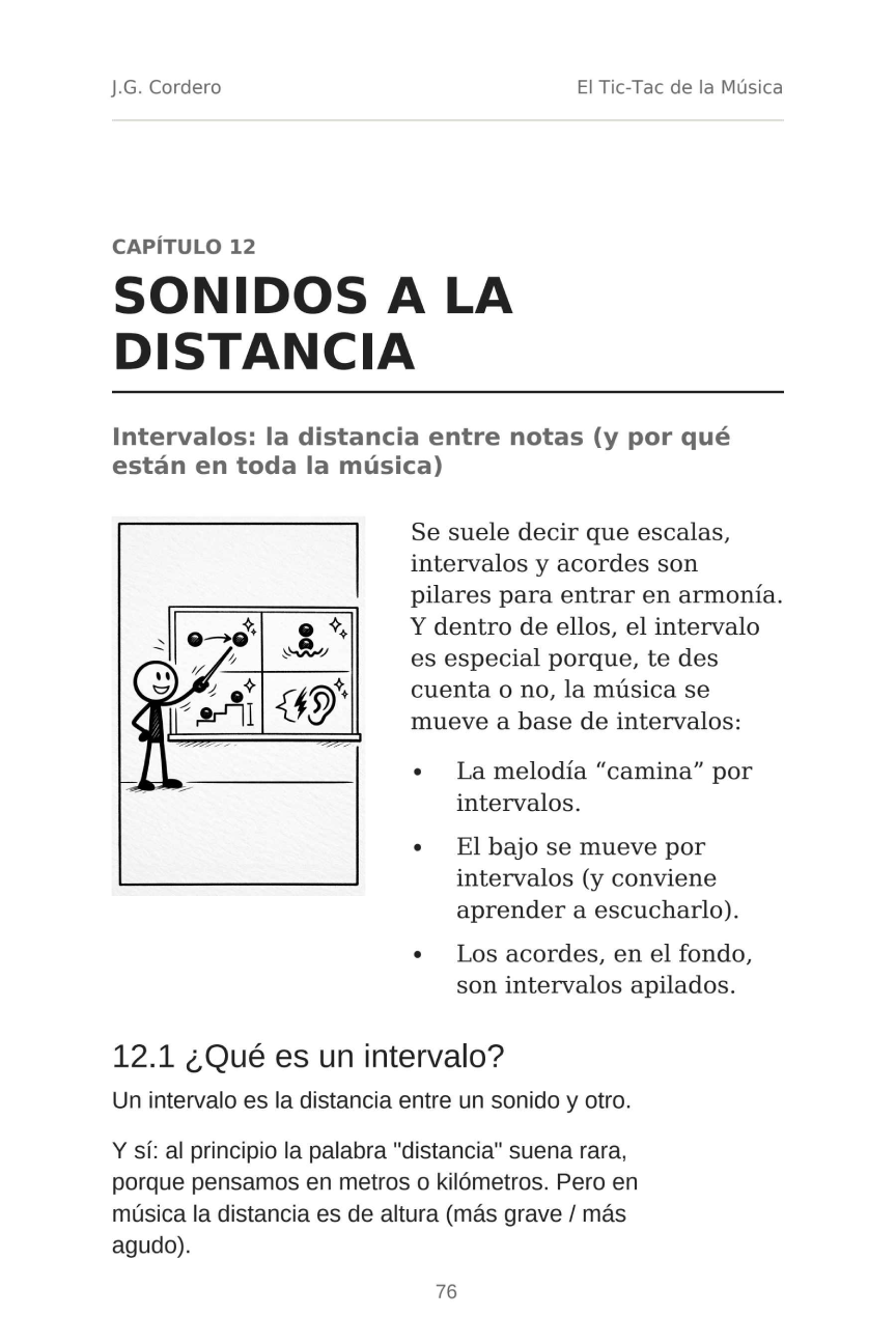 Página de muestra de El Tic-Tac de la Música