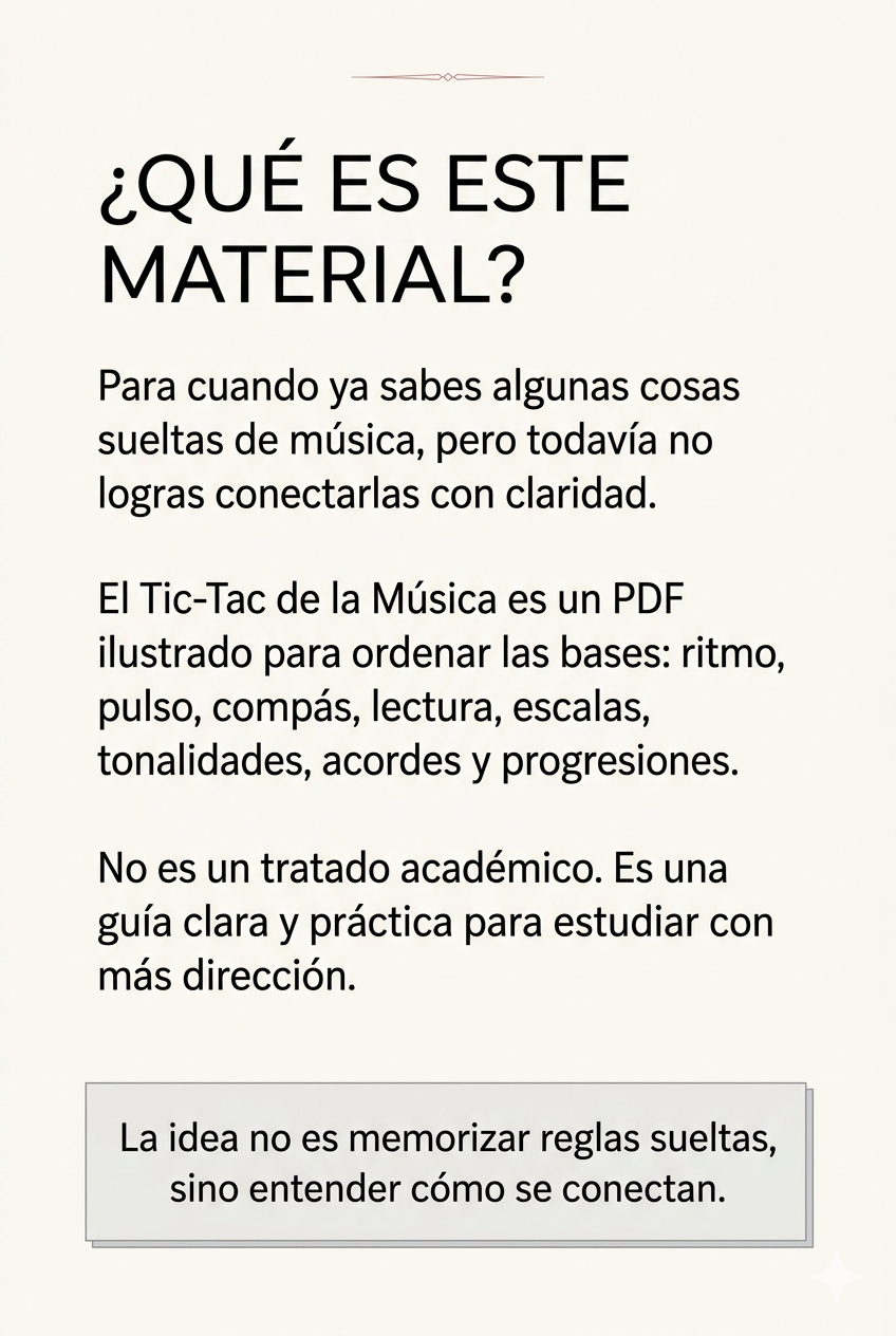 Descripción de El Tic-Tac de la Música